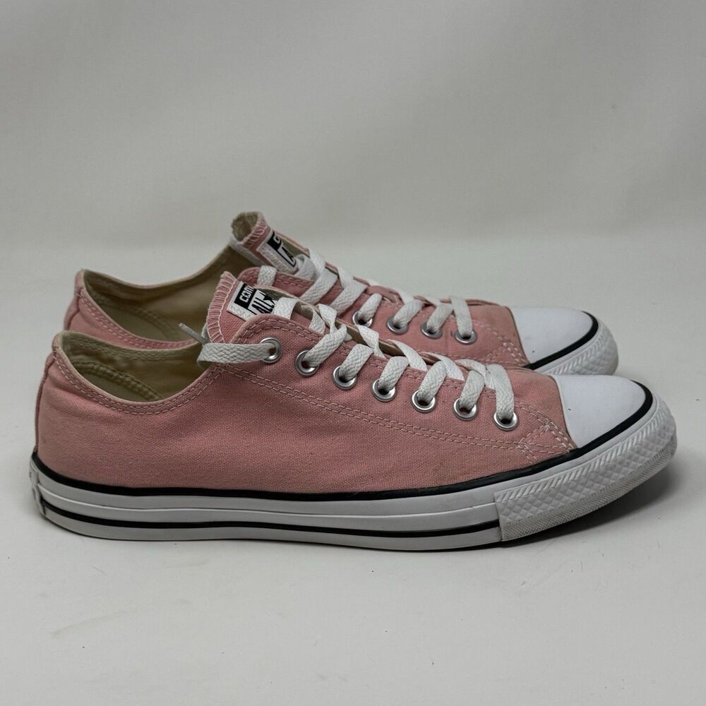 Converse All Star Chuck Taylor Sneakers Mens 9 Dust Pink Canvas Low Top Shoes